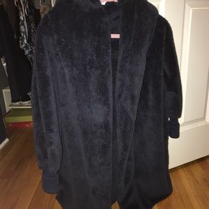 Navy blue bear coat